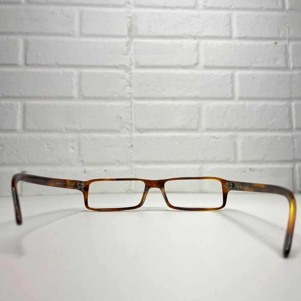 Ray-Ban RB5120 2144 Brown Rectangle Eyeglasses Frame 53-17-135 1085
